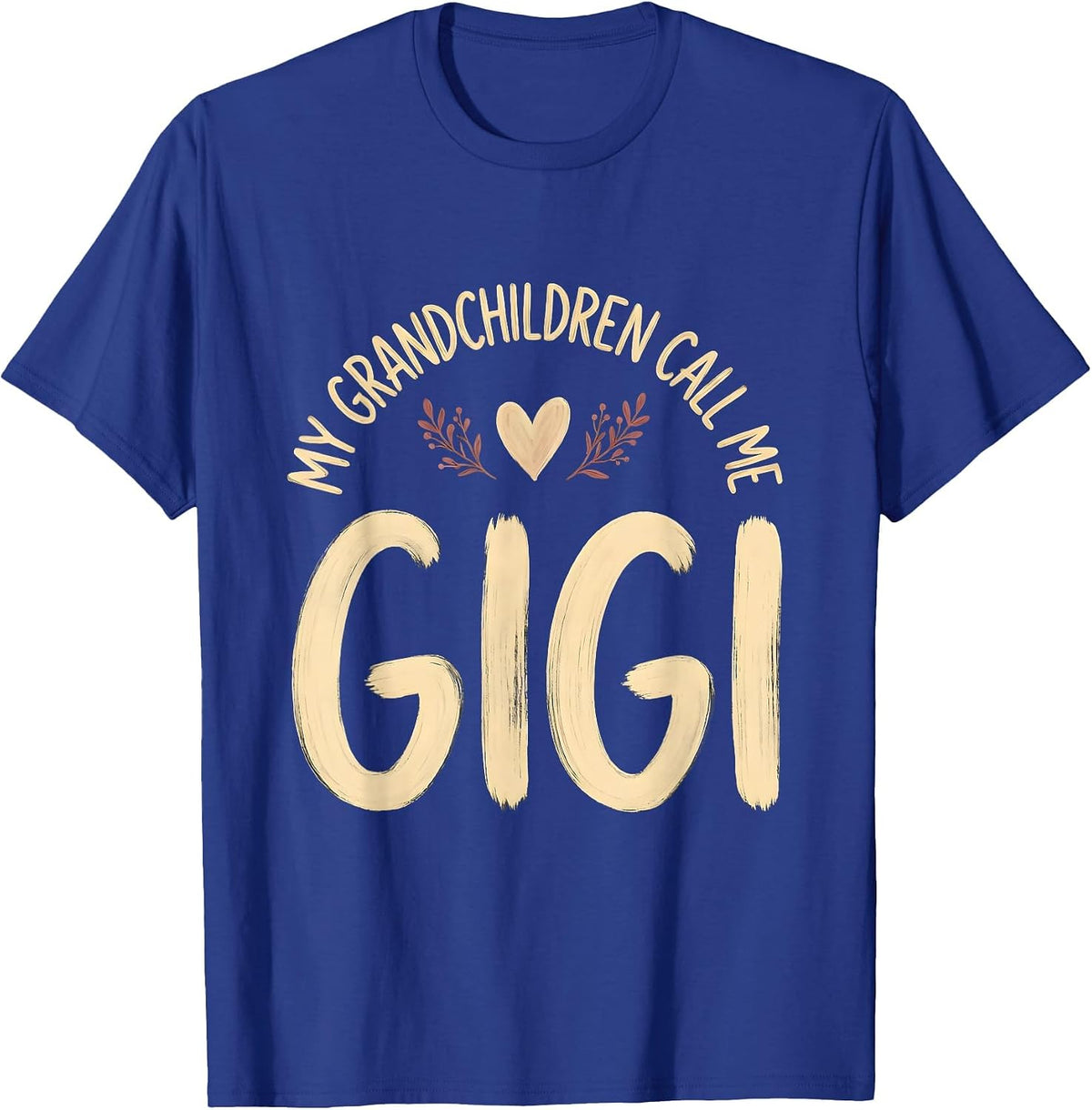 Men's My Grandchildren Call Me Gigi Boho Grandma Gift T-Shirt - Royal Blue