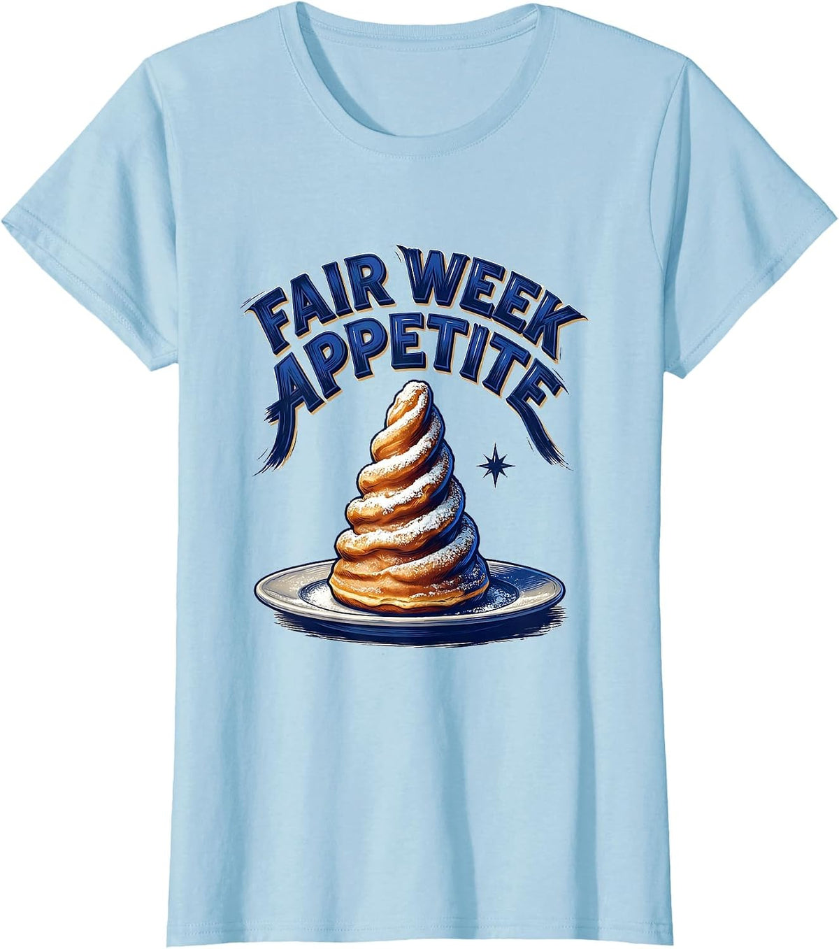 Women's Fair Week Appetite Vintage State Fair Squad Carnival T-Shirt - Baby Blue