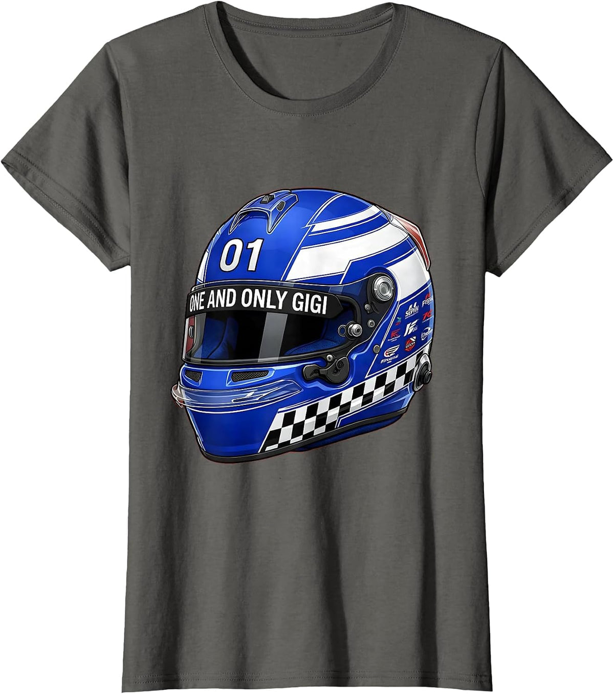 Women's One and Only Gigi Grandma Gift Design T-Shirt - Asphalt Grey