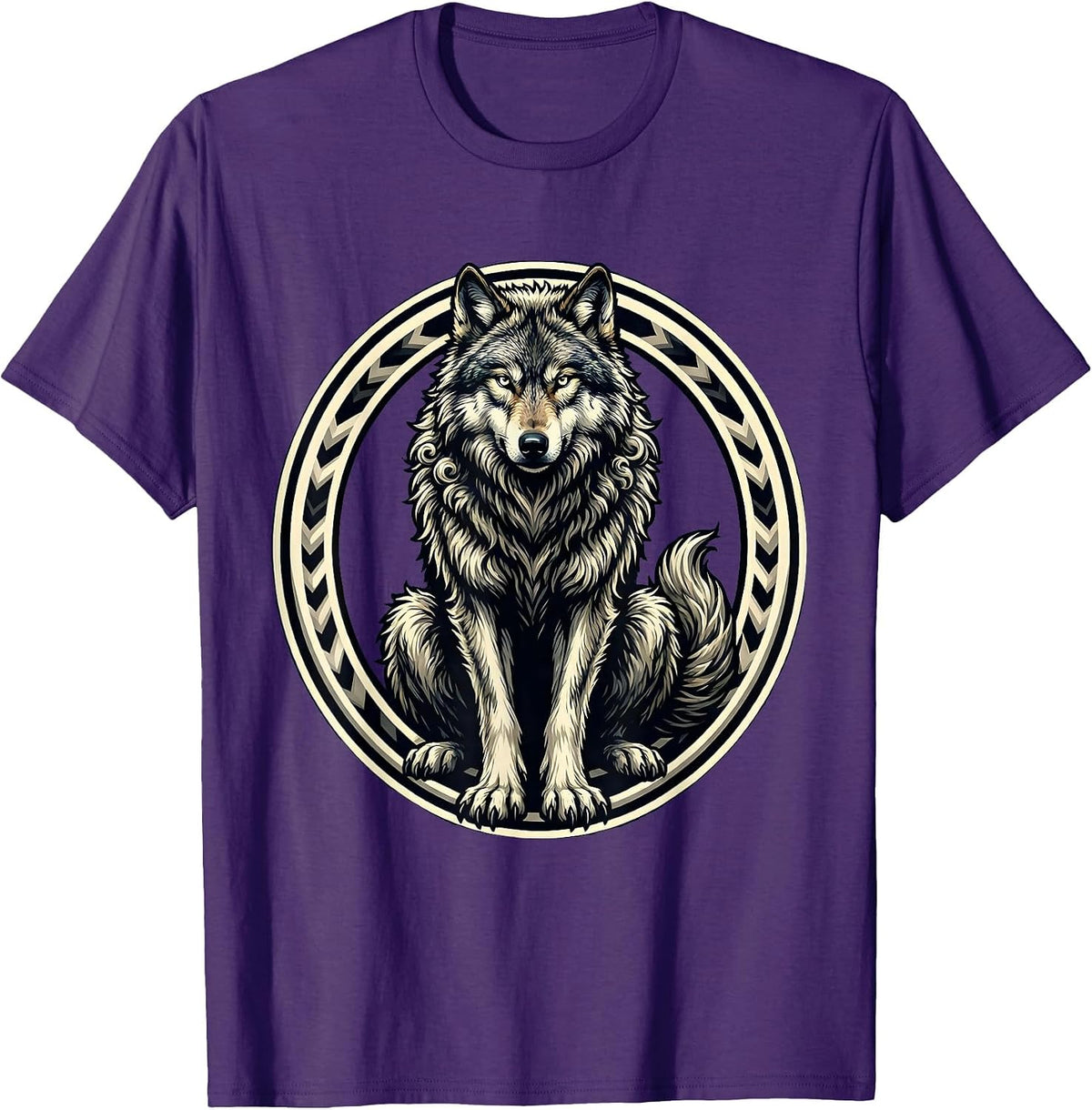 White Lies Wolf in Sheep's Wool Graphic Tee T-Shirt - Purple