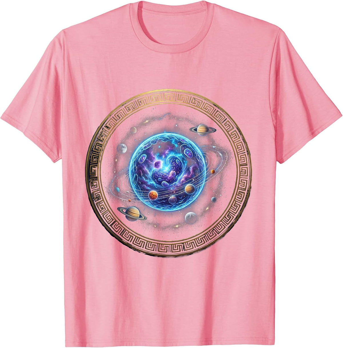 Microscope Cellular World Science Graphic T-Shirt - Pink