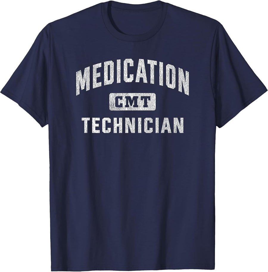Certified Medication Technician T-Shirt - Navy Blue