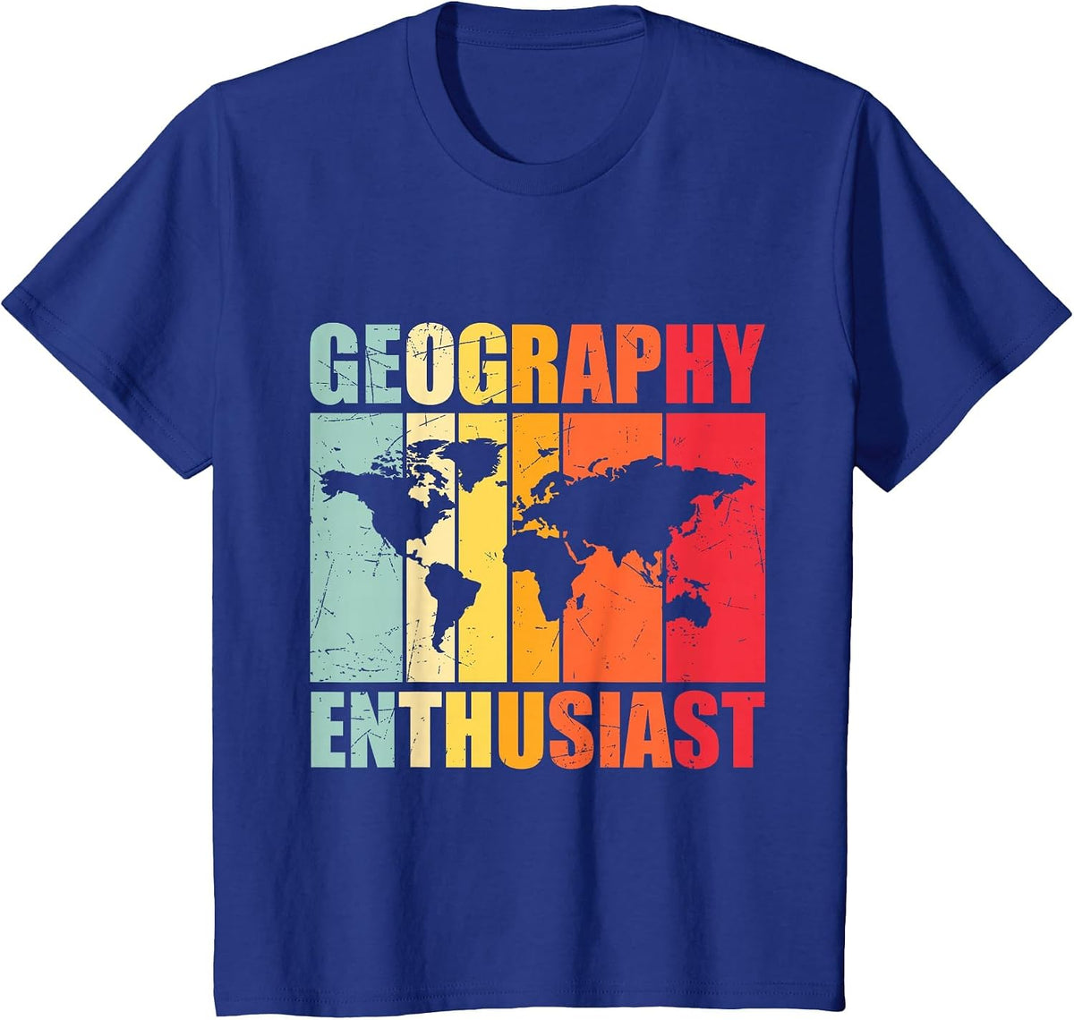 Geography Enthusiast Geographic Job Geographer Geography T-Shirt - Royal Blue