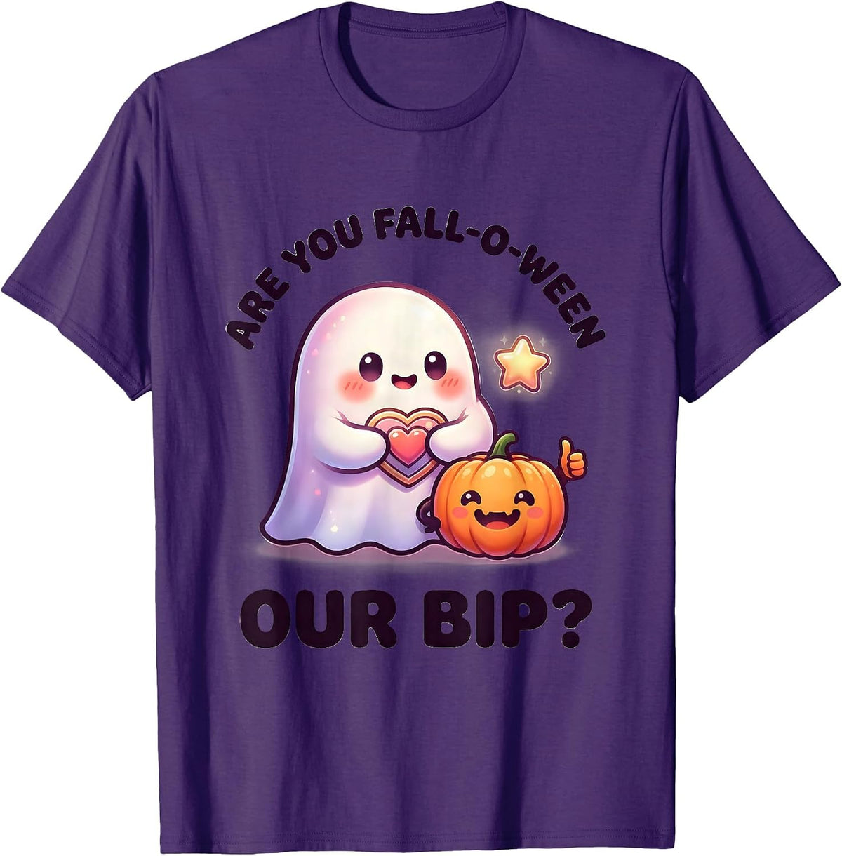 Are You Fall-O-Ween Our BIP Cute Kawaii Halloween Teacher T-Shirt - Purple