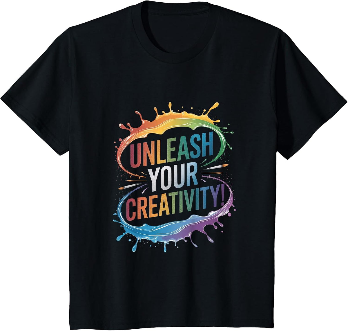 Unleash Your Creativity! - Artistic Creative T-Shirt - Black