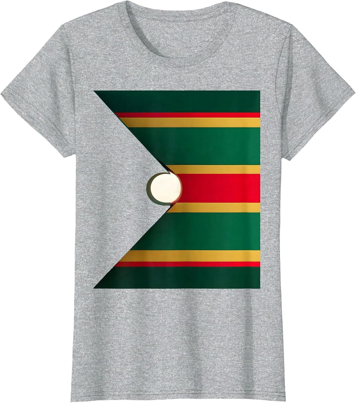 Women's South African Flag Rugby Pride Minimalist National Identity T-Shirt - Heather Grey