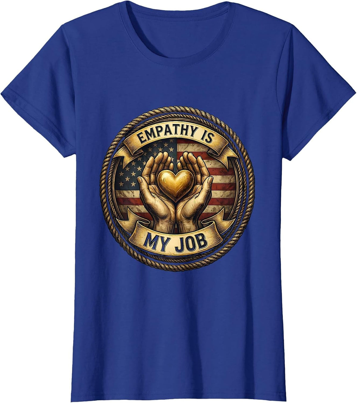 Women's Empathy Is My Job Paraprofessional Design T-Shirt - Royal Blue