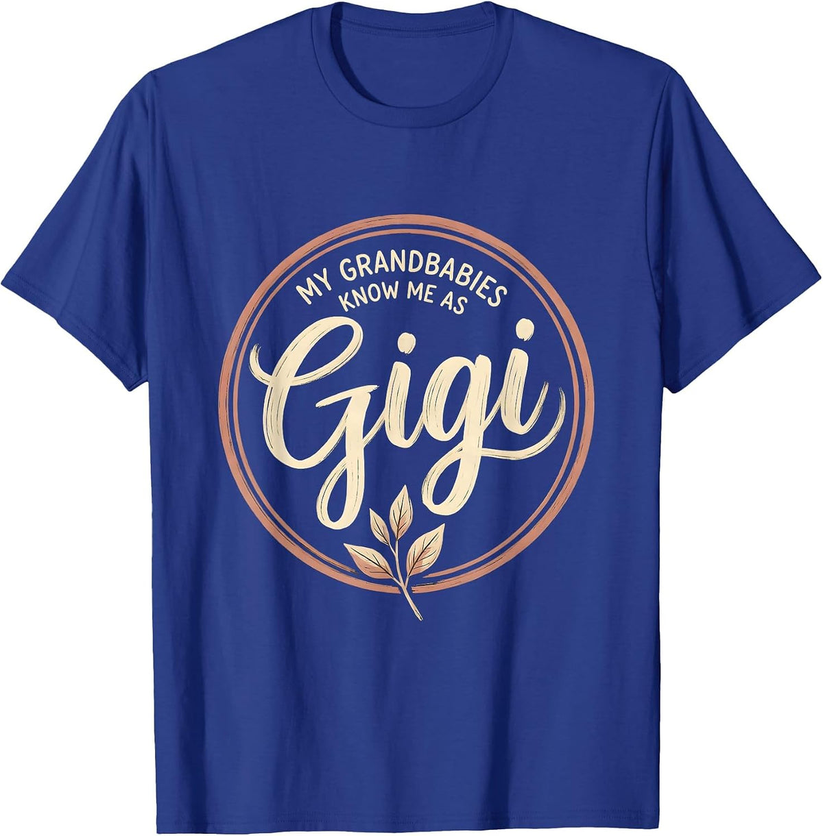 My Grandbabies Know Me As Gigi Boho Grandma Gift for Gigi T-Shirt - Royal Blue