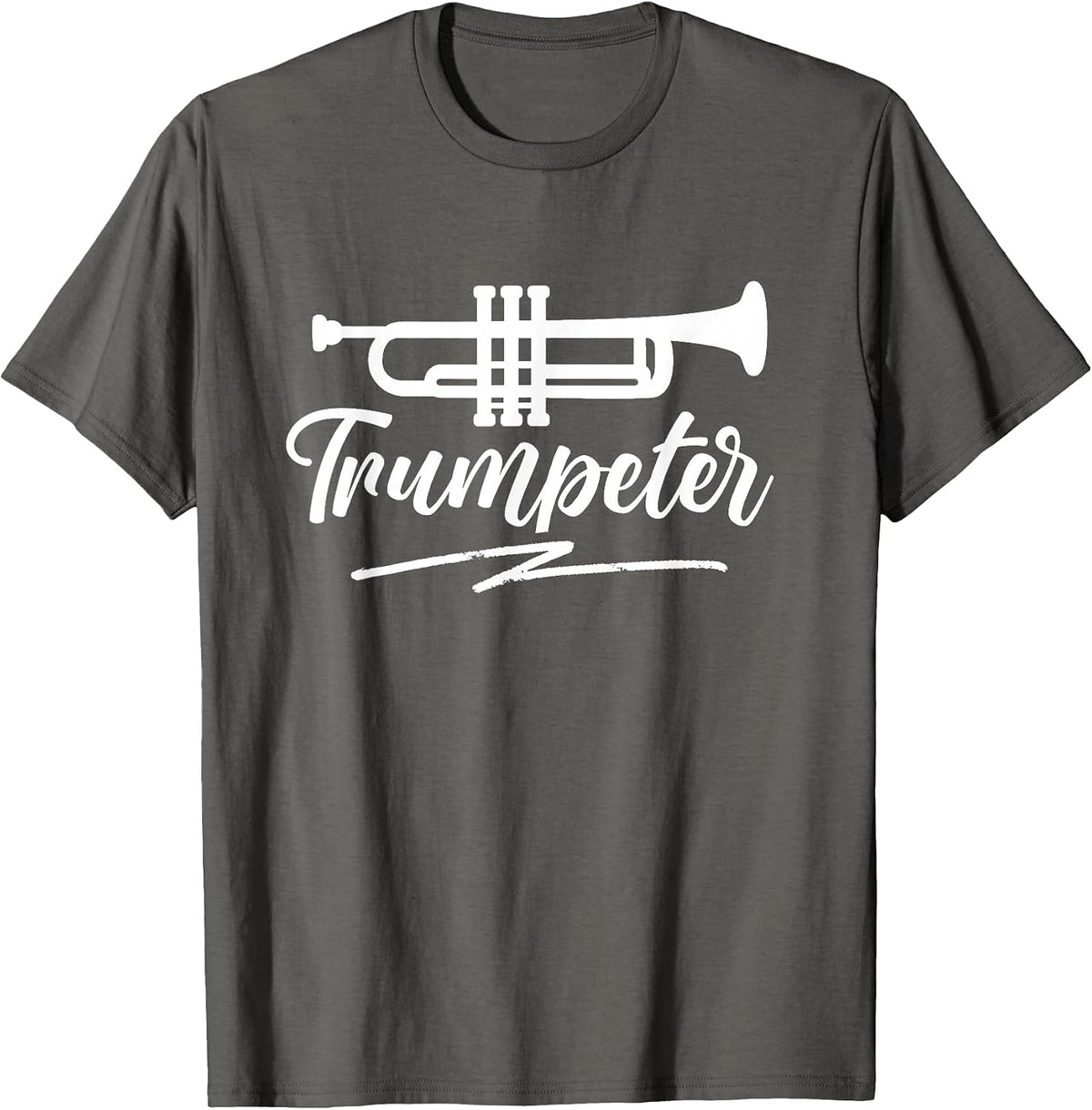 Trumpeter Musician Trumpet Player Trumpets T-Shirt - Asphalt Grey