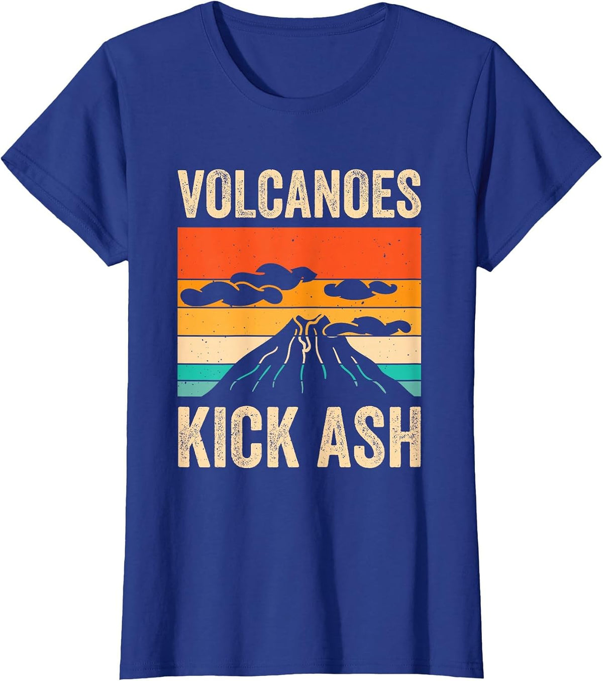 Volcanoes Kick Ash T-Shirt - Royal Blue