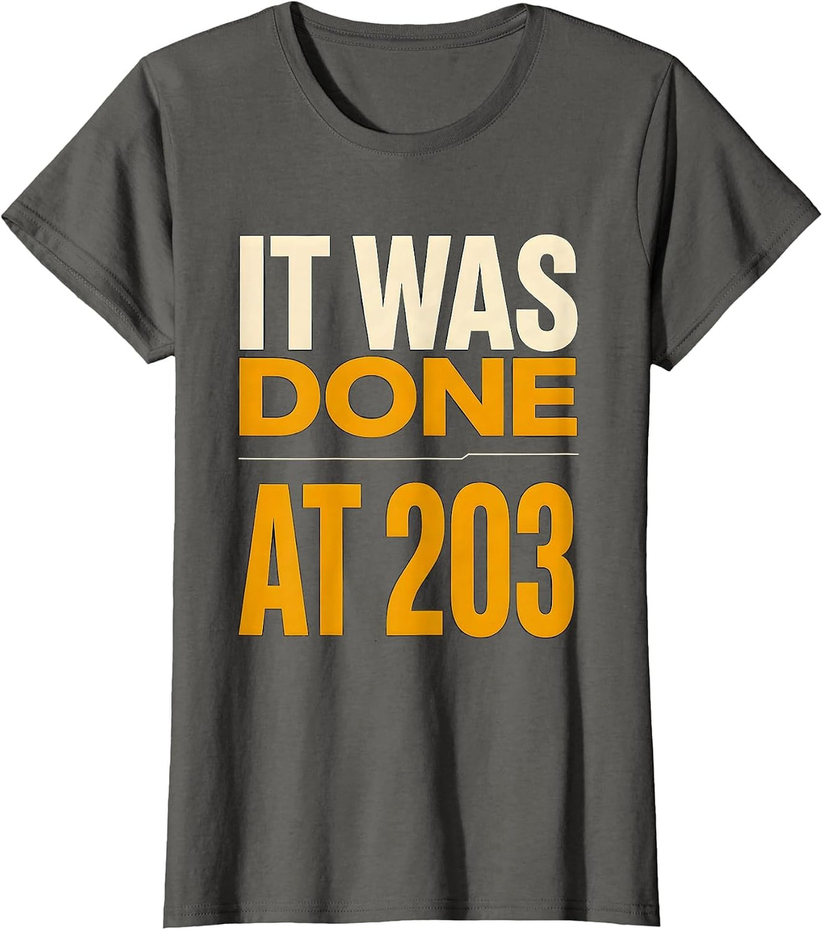Women's It Was Done At 203 Funny BBQ Grill Grilling Dad Pulled Pork T-Shirt - Asphalt Grey