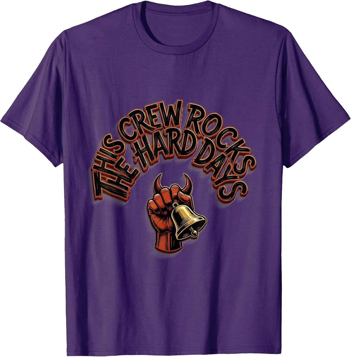 This Crew Rocks The Hard Days Funny Sped Squad Teacher Rock T-Shirt - Purple