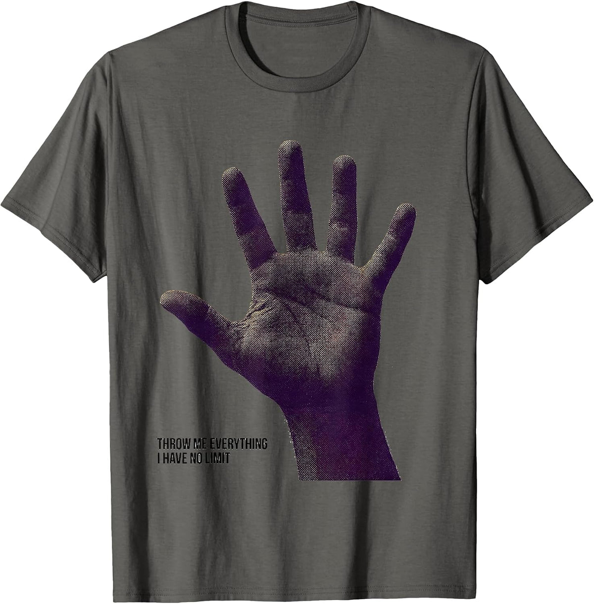 Throw Me Everything I Have No Limit Mardi Gras Party Humor T-Shirt - Asphalt Grey