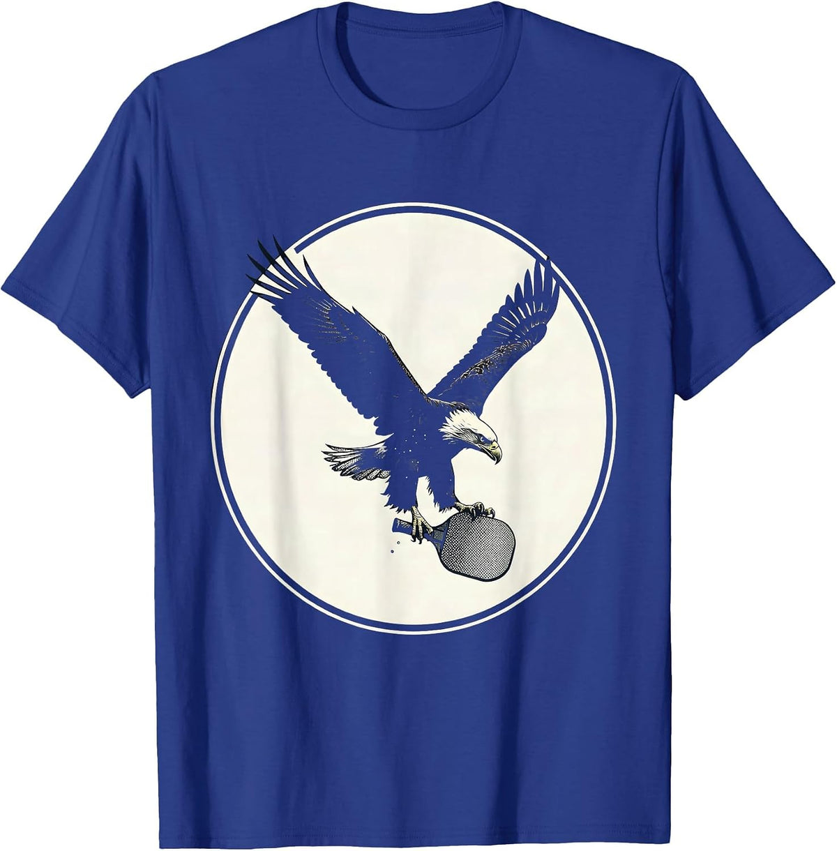 Men's Eagle Diving with Pickleball Graphic Tee T-Shirt - Royal Blue