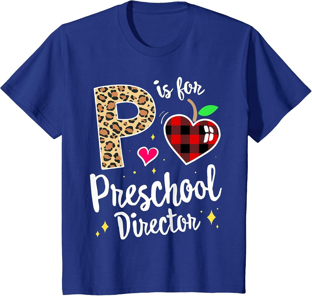 Preschool Director Back to School Daycare Appreciation Thank T-Shirt - Royal Blue