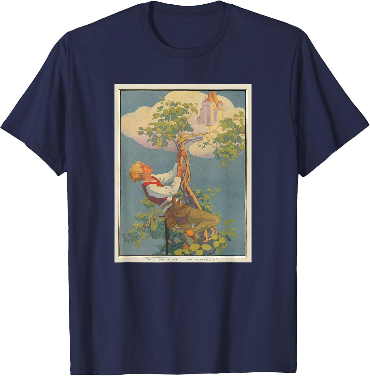 Jack and the Bean Pole (1917) T-Shirt - Navy Blue