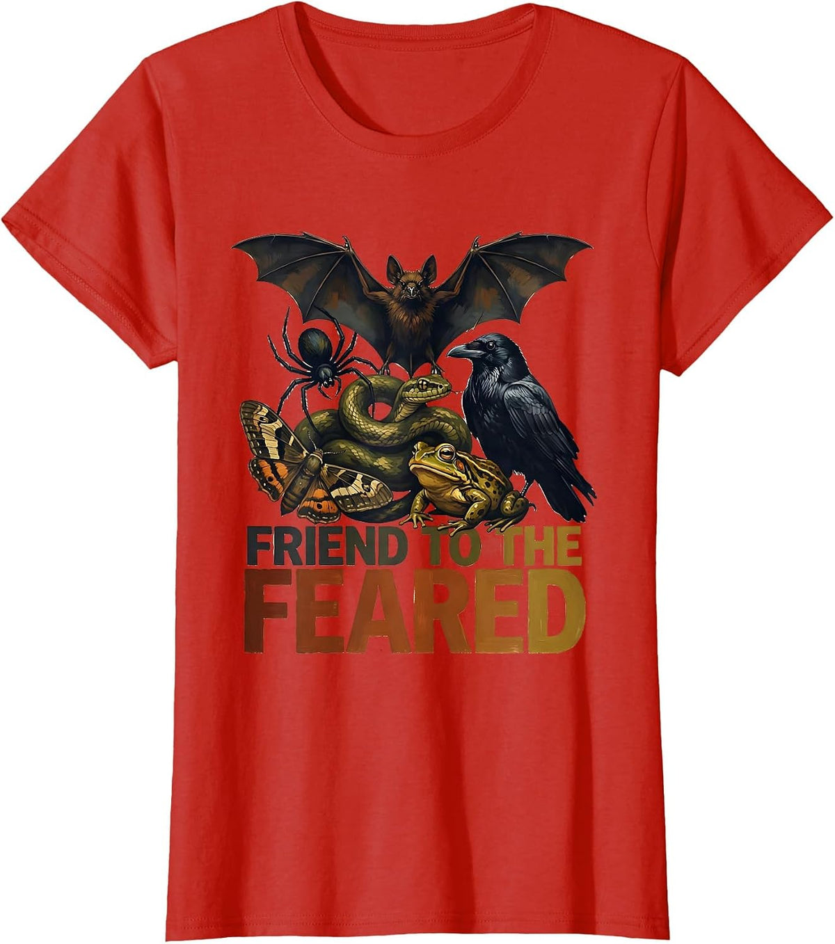 Women's Friend To The Feared Sentimental Misunderstood Creatures T-Shirt - Red