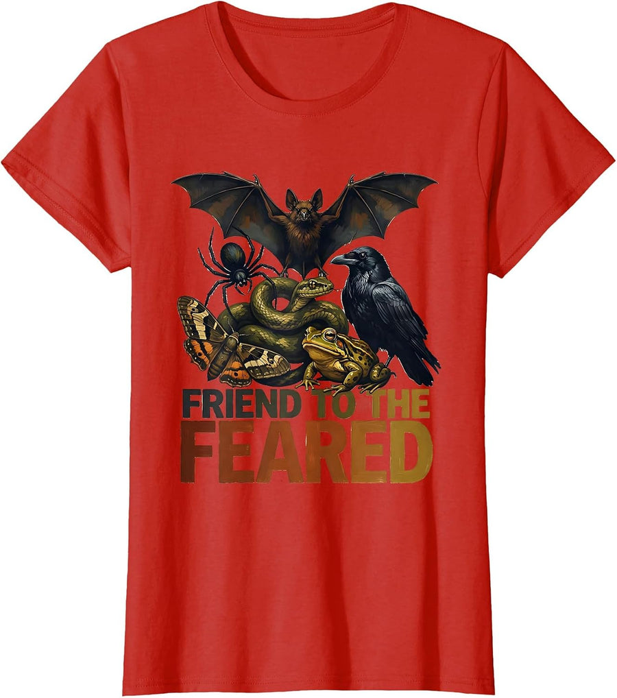 Women's Friend To The Feared Sentimental Misunderstood Creatures T-Shirt - Red