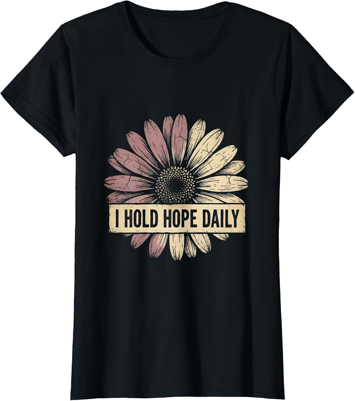 I Hold Hope Daily Oncology Nurse Design T-Shirt - Black
