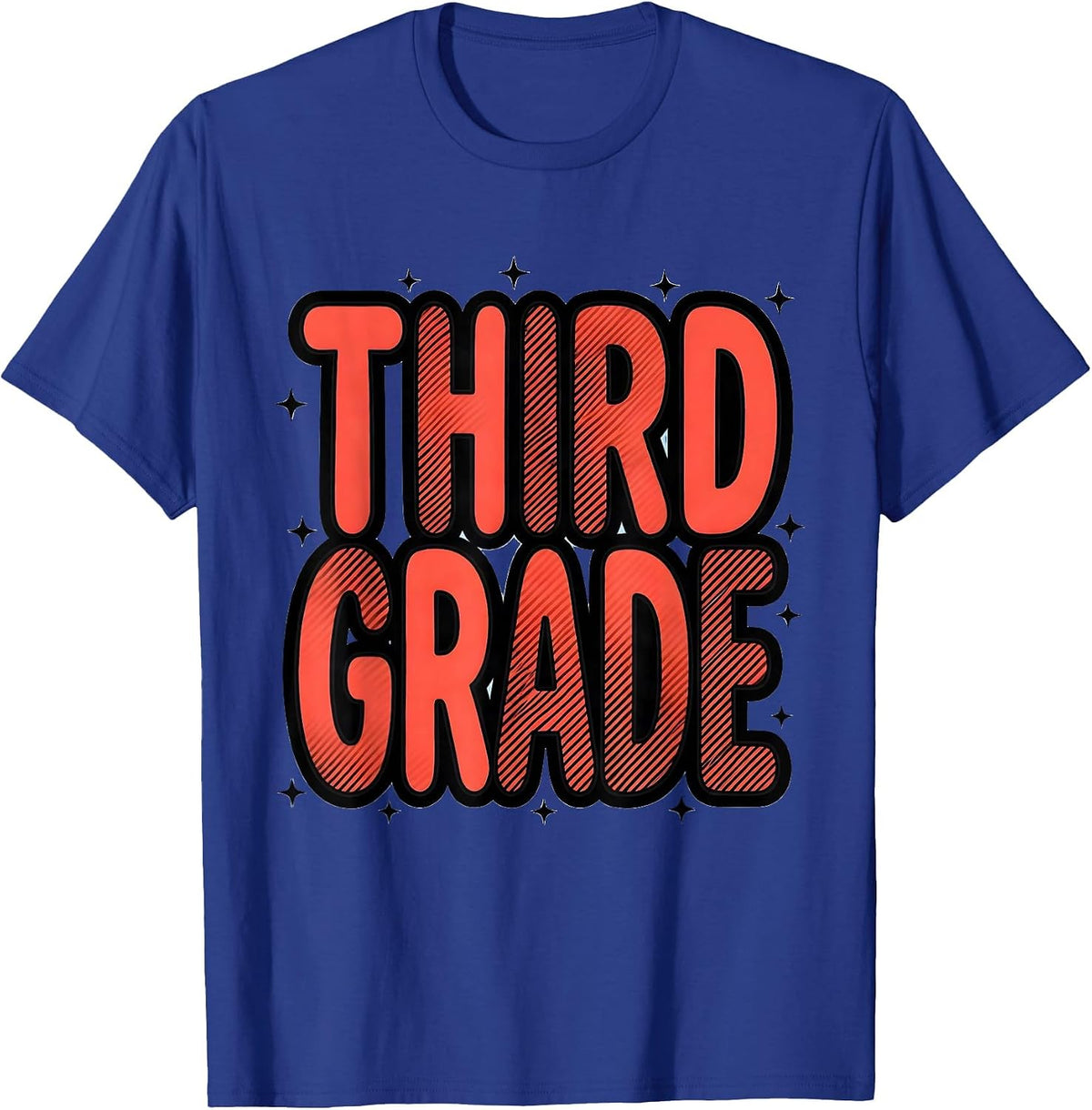 Third Grade Playful Back To School Teacher Student First Day T-Shirt - Royal Blue