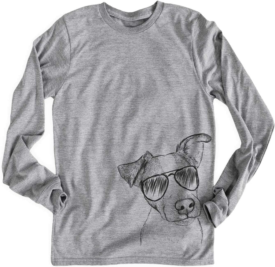 Aviator Bosse the Jack Russell Terrier Dog Triblend T-Shirt - Unisex Unisex Long Sleeve