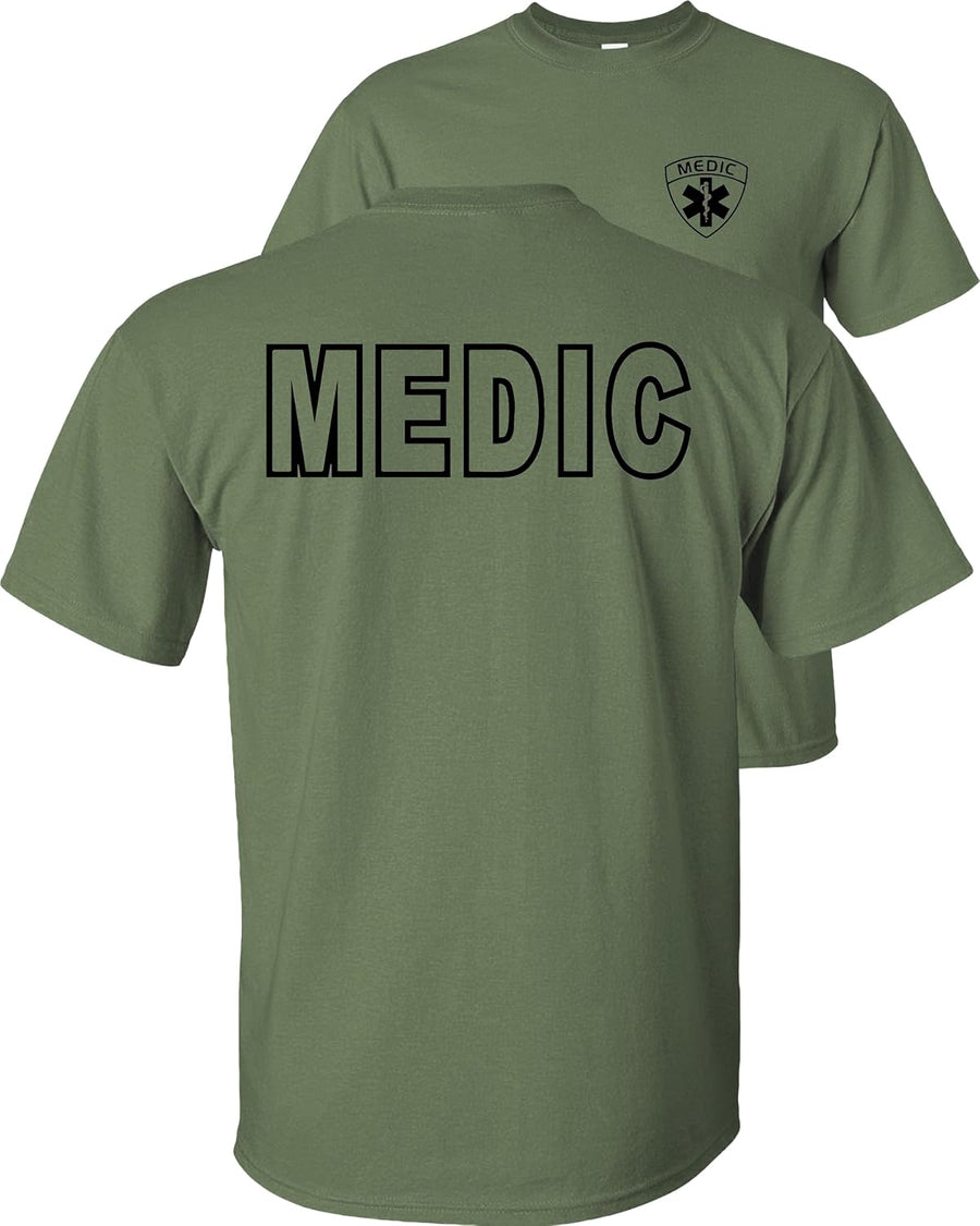 FAIR GAME Medic T-Shirt - Military Green-black Design