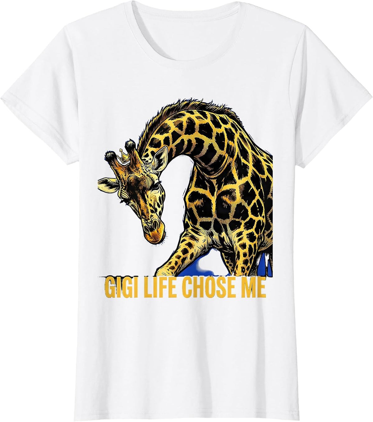 Women's Gigi Life Chose Me Proud Grandma Design T-Shirt - White