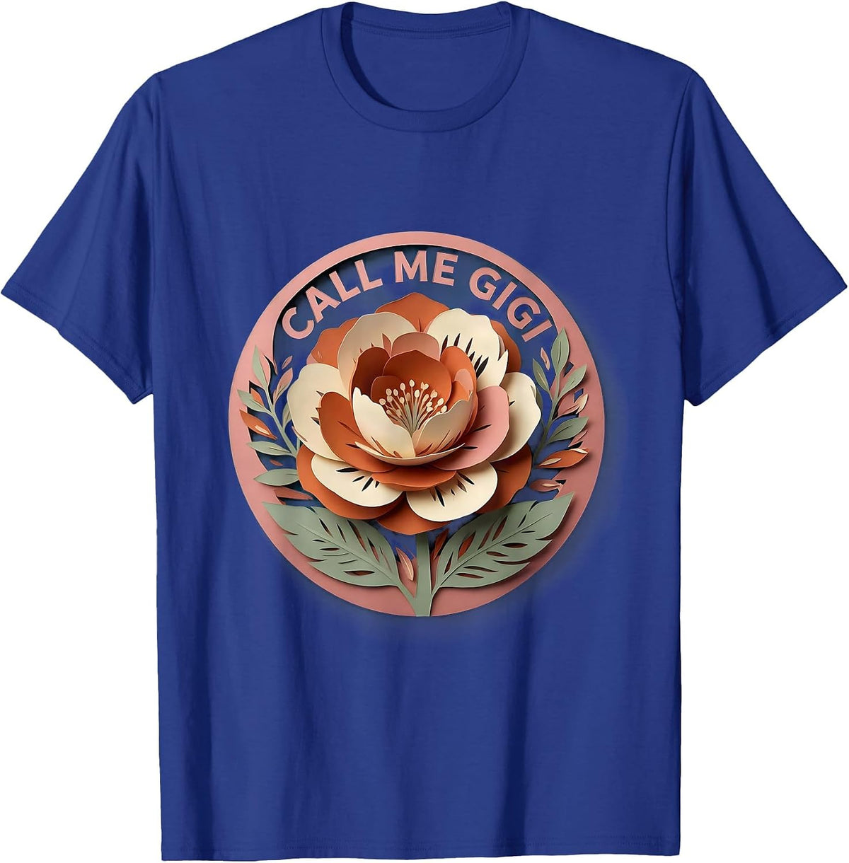 Men's Call Me Gigi Proud Grandparent Design T-Shirt - Royal Blue