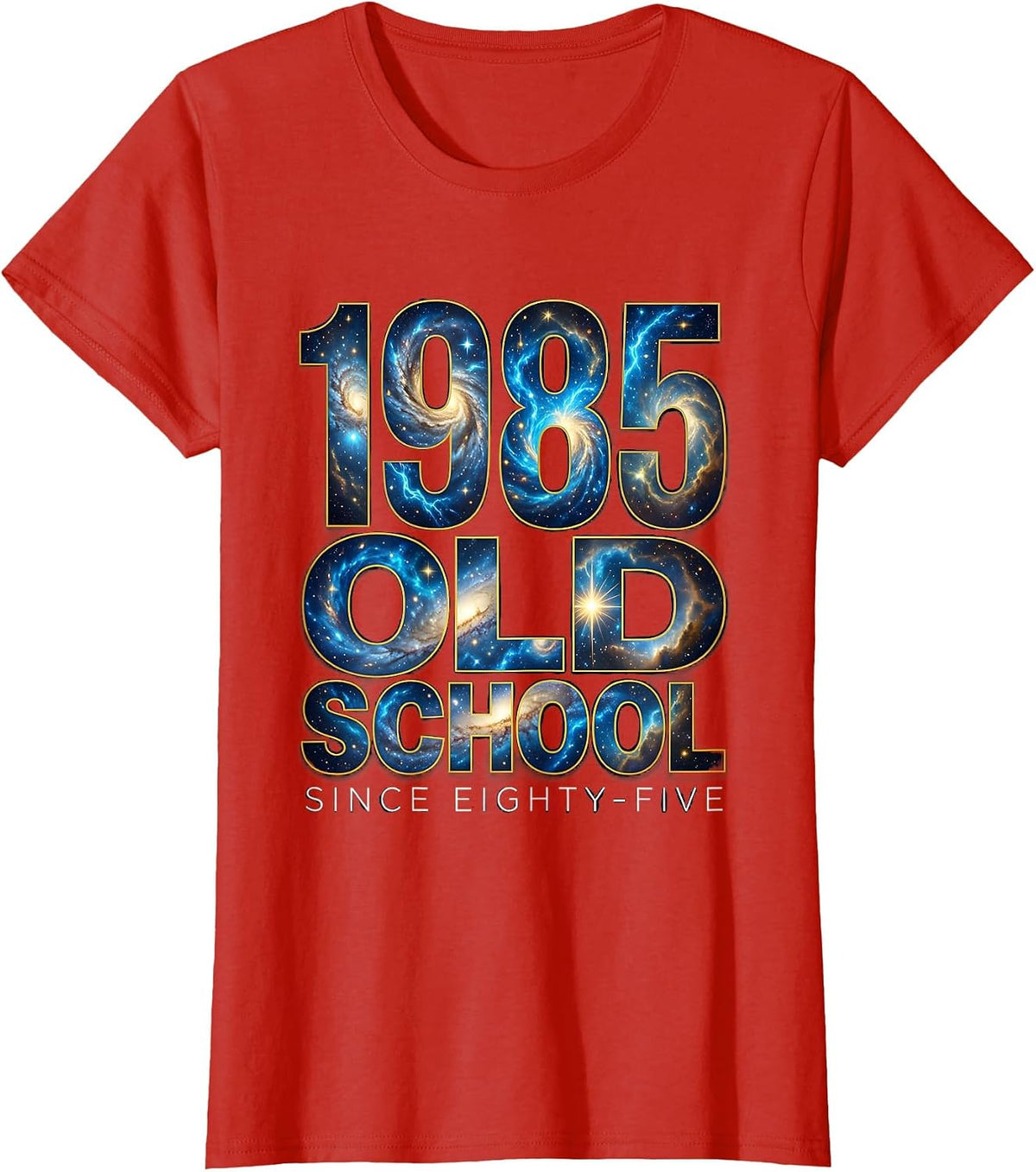 Old School Since Eighty-Five 1985 Vintage Design T-Shirt - Red