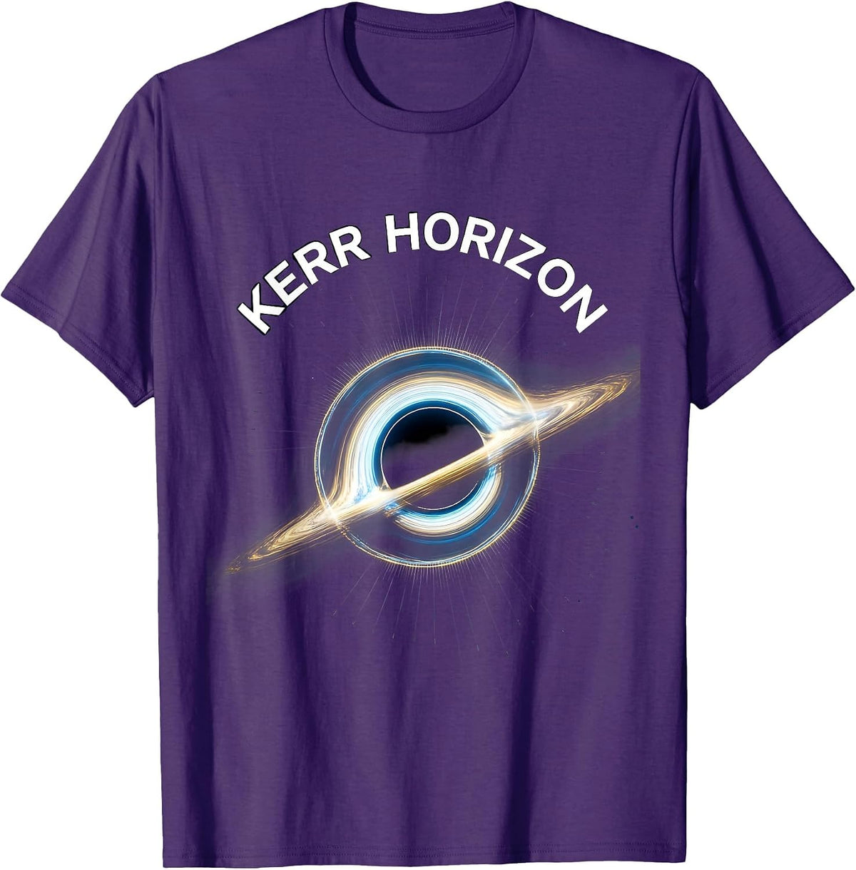 Kerr Horizon Cosmic Black Hole Physics Astrophysicist T-Shirt - Purple