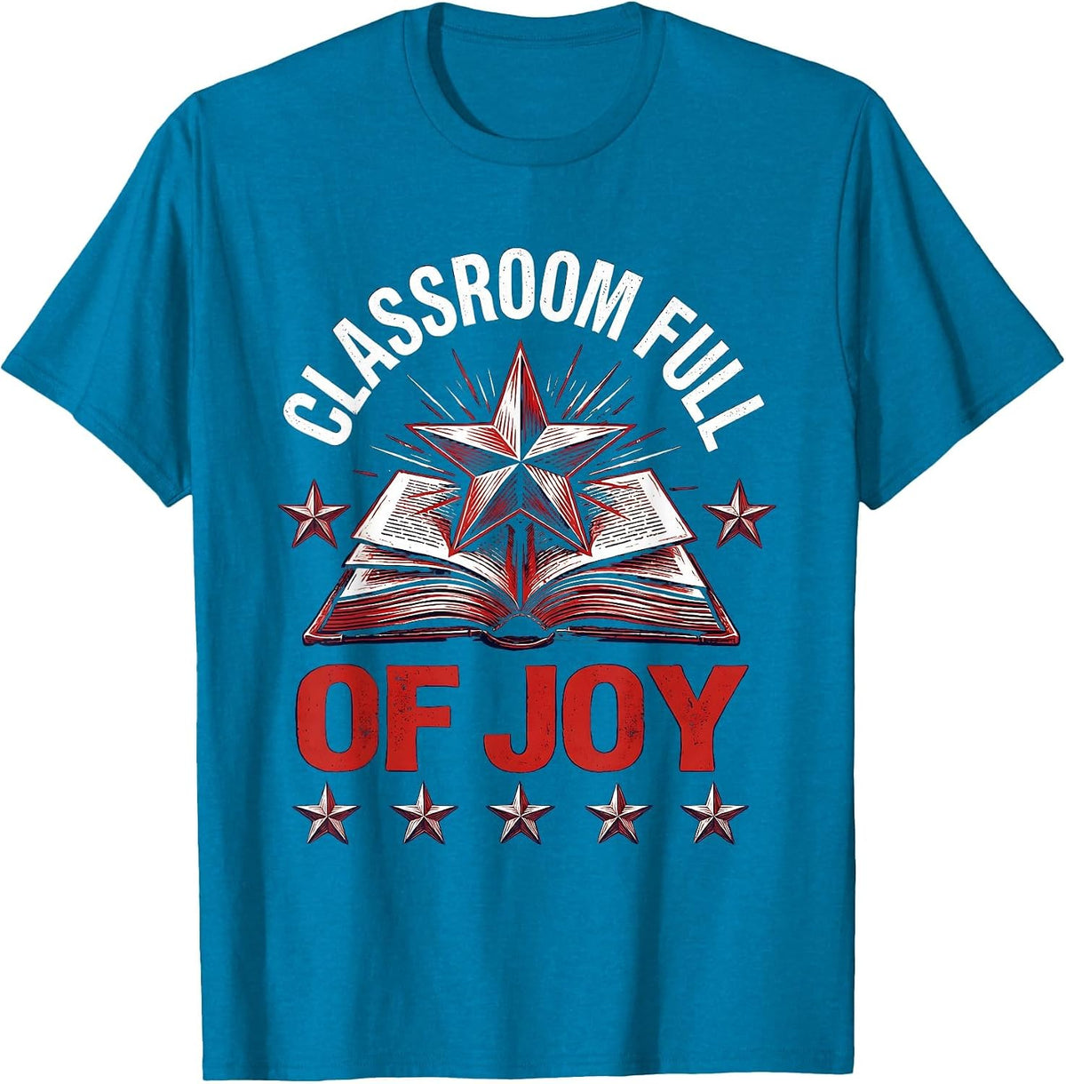 Classroom Full of Joy Pre-K Teacher Design T-Shirt - Sapphire Blue