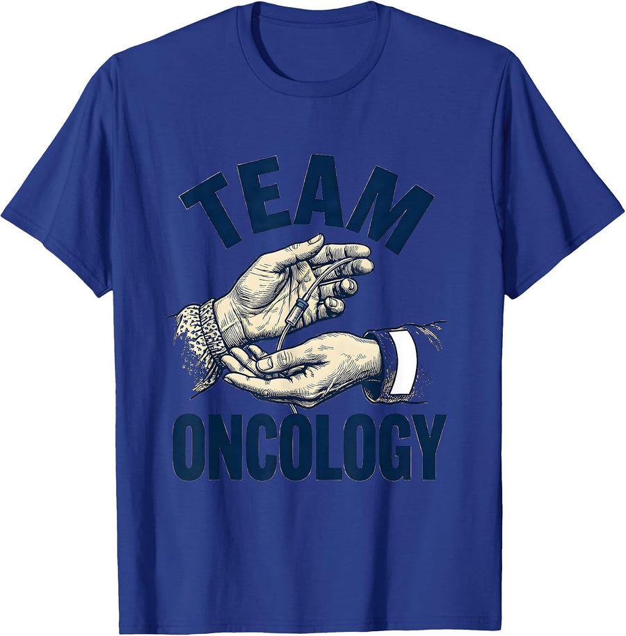 Team Oncology Nurse Squad Oncology Nursing Crew T-Shirt - Royal Blue