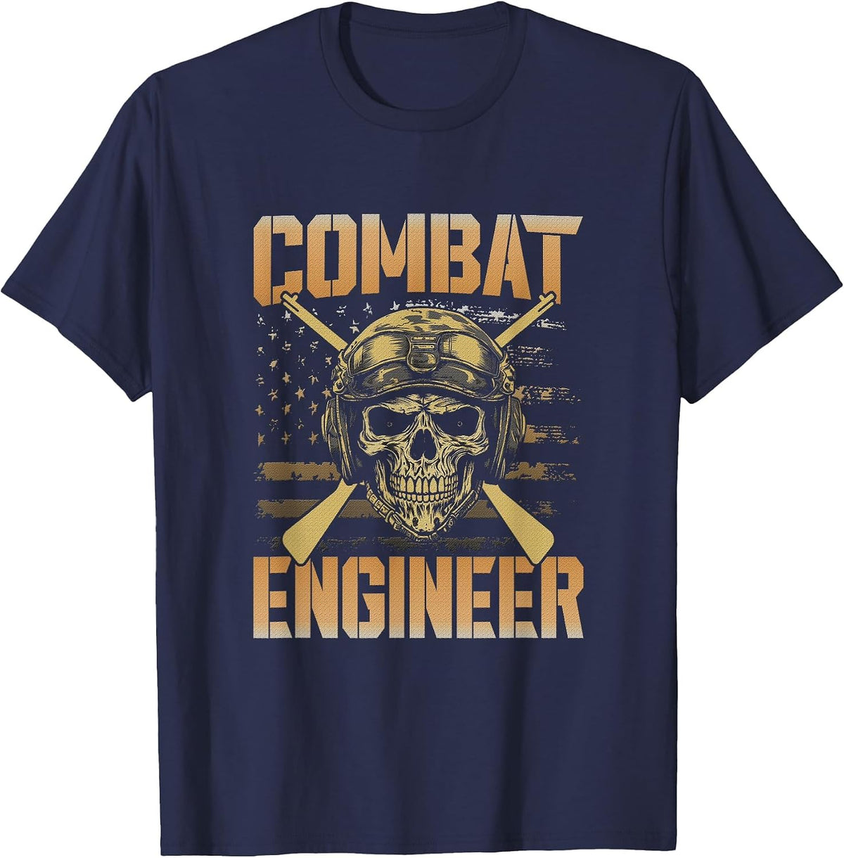 Battle Engineer Day of Veterans Use War Veteran T-Shirt - Navy Blue