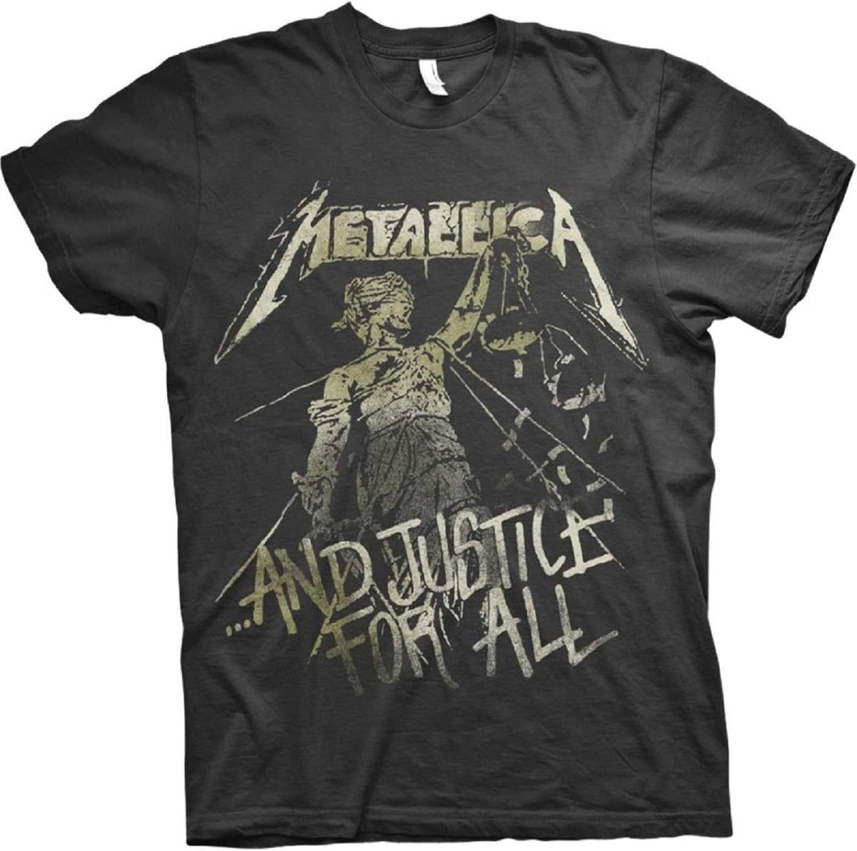 Metallica Vintage Justice Classic Fit Men's T-Shirt - Black
