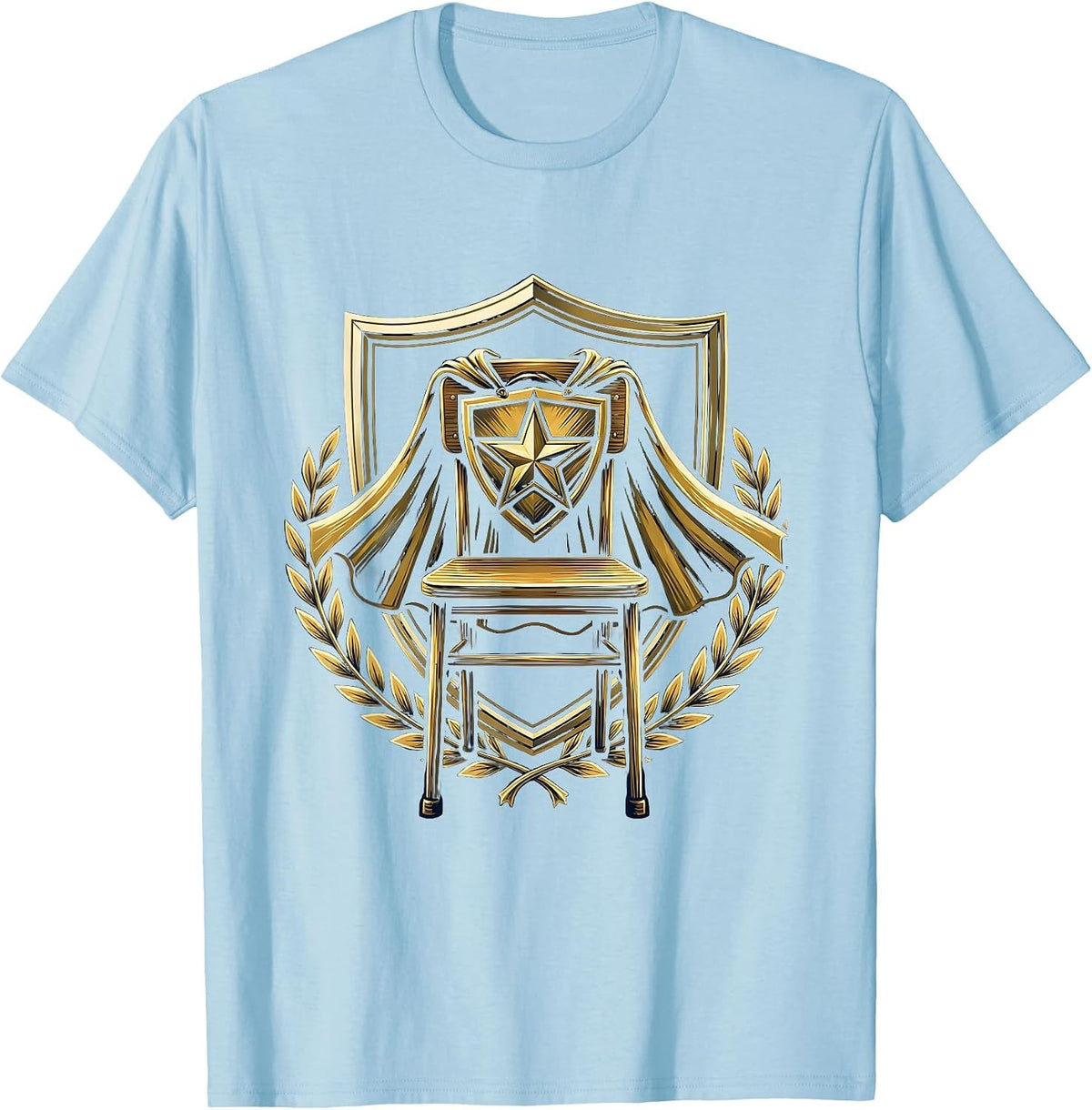 Superhero SPED Teacher Cape Classroom Chair Gift T-Shirt - Baby Blue