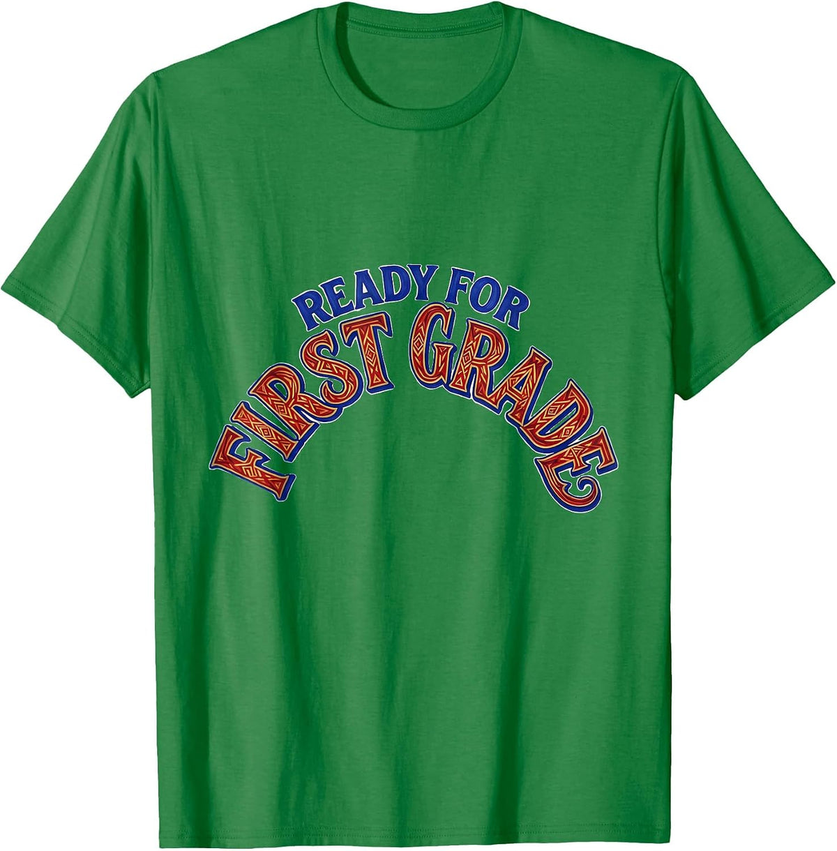 Men's Ready For First Grade Wholesome Back To School Girl Teacher T-Shirt - Kelly Green