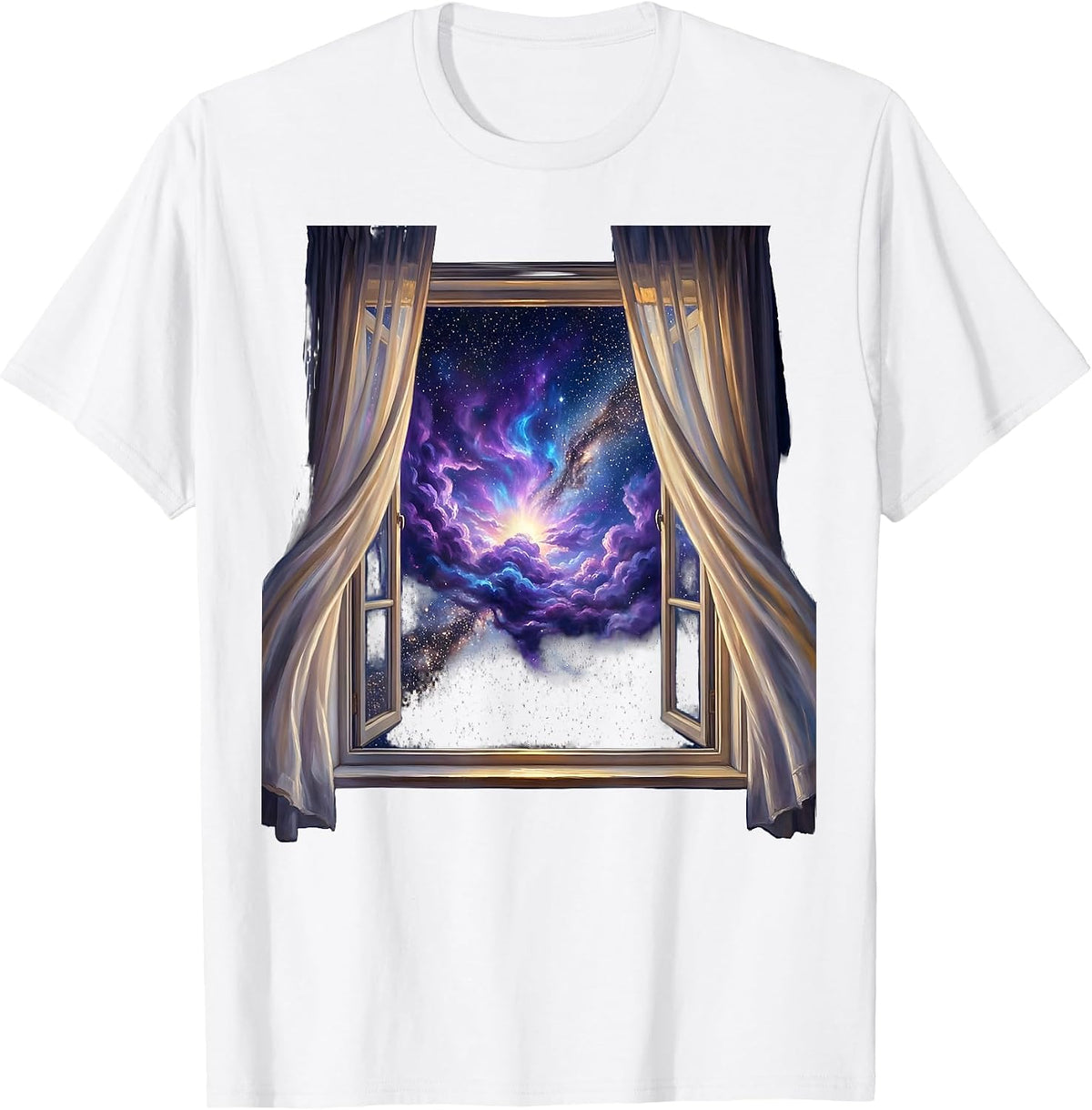 Suicide Prevention Open Window Hope Illustration T-Shirt - White