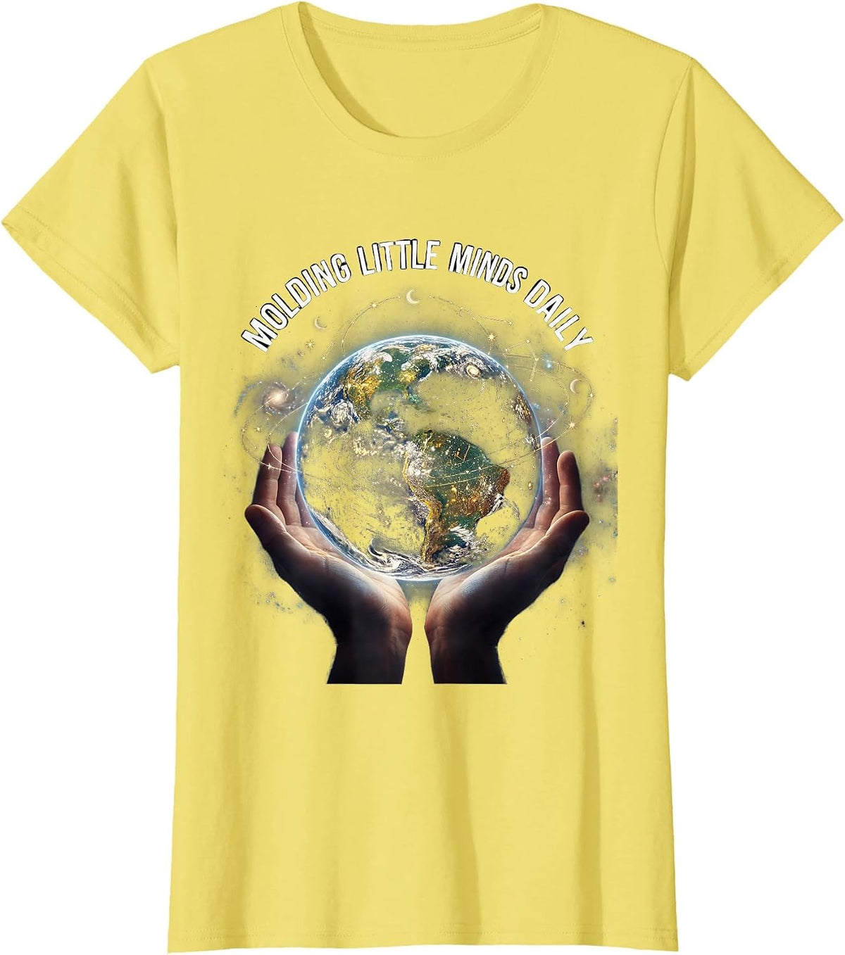 Molding Little Minds Daily Preschool Teacher T-Shirt - Lemon Yellow