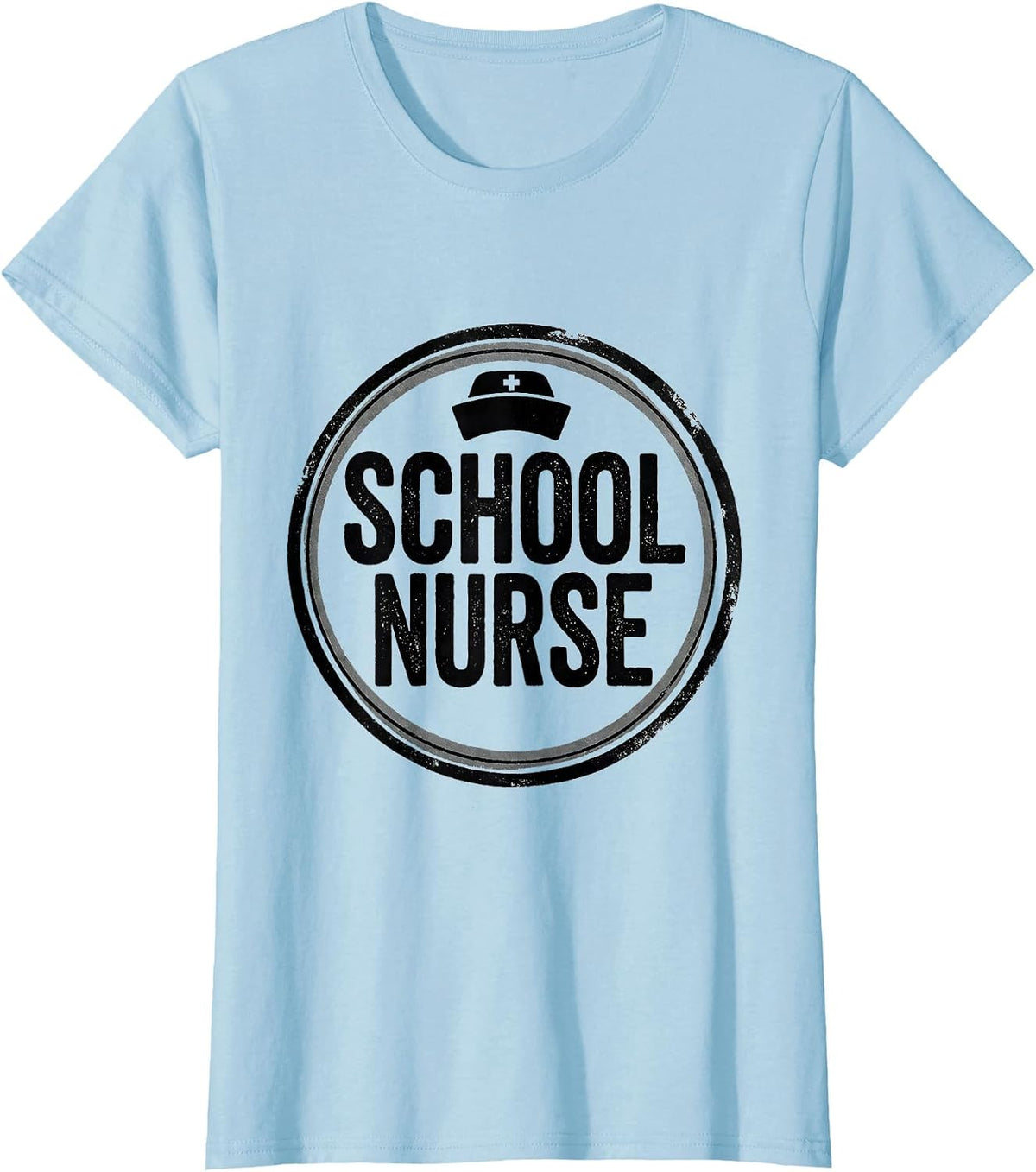 School Nurse Monochromatic Healthcare Professional Pride T-Shirt - Baby Blue