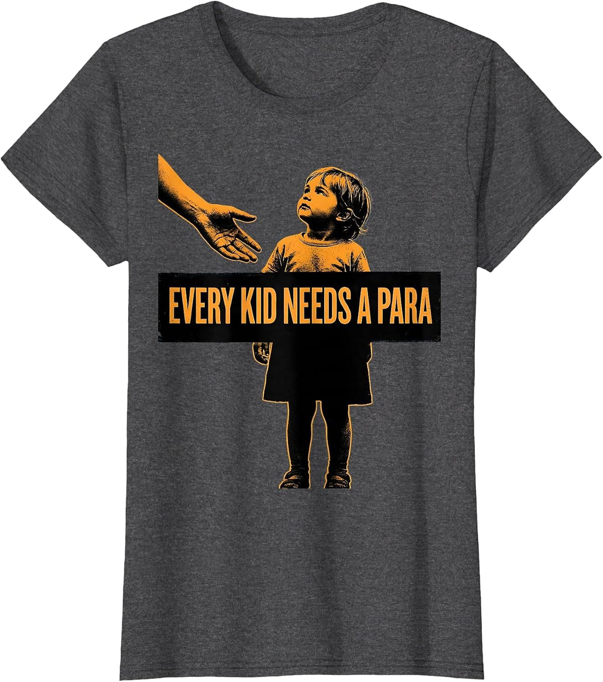 Women's Every Kid Needs A Para Paraprofessional Design T-Shirt - Dark Heather Grey
