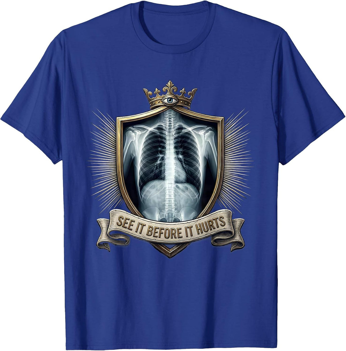 Men's See It Before It Hurts Radiology Design T-Shirt - Royal Blue