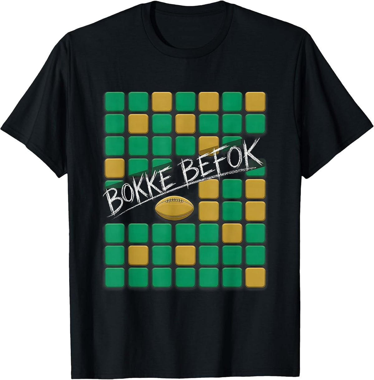 Men's Bokke Befok South African Rugby Bokke Fan Pride T-Shirt - Black