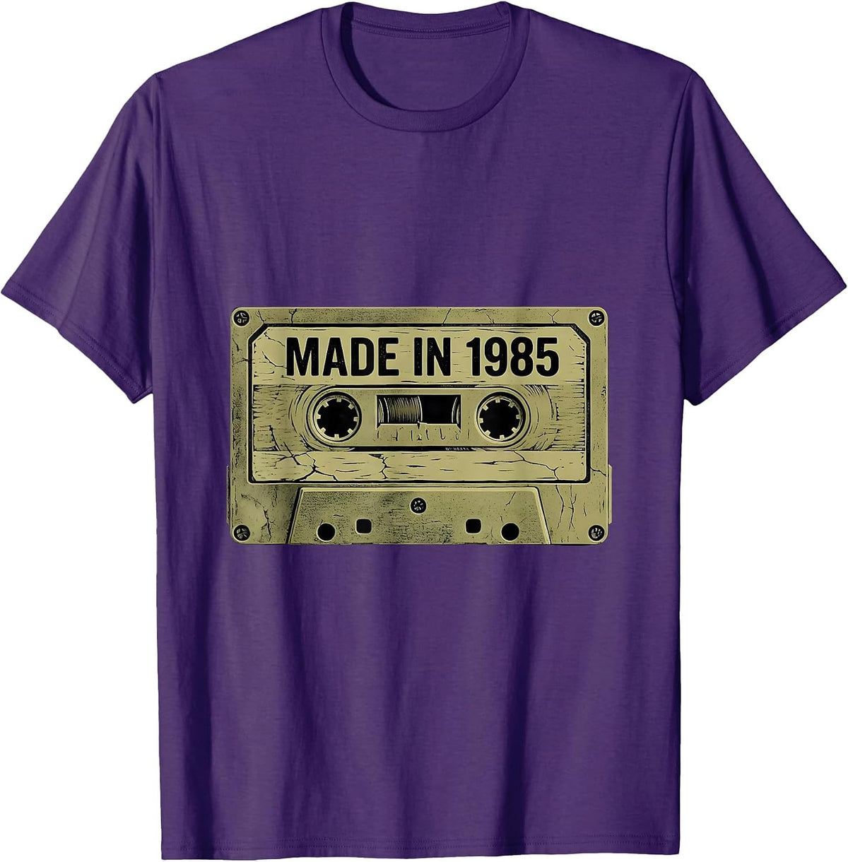 Vintage 1985 Made In 1985 Classic Retro Design T-Shirt - Purple
