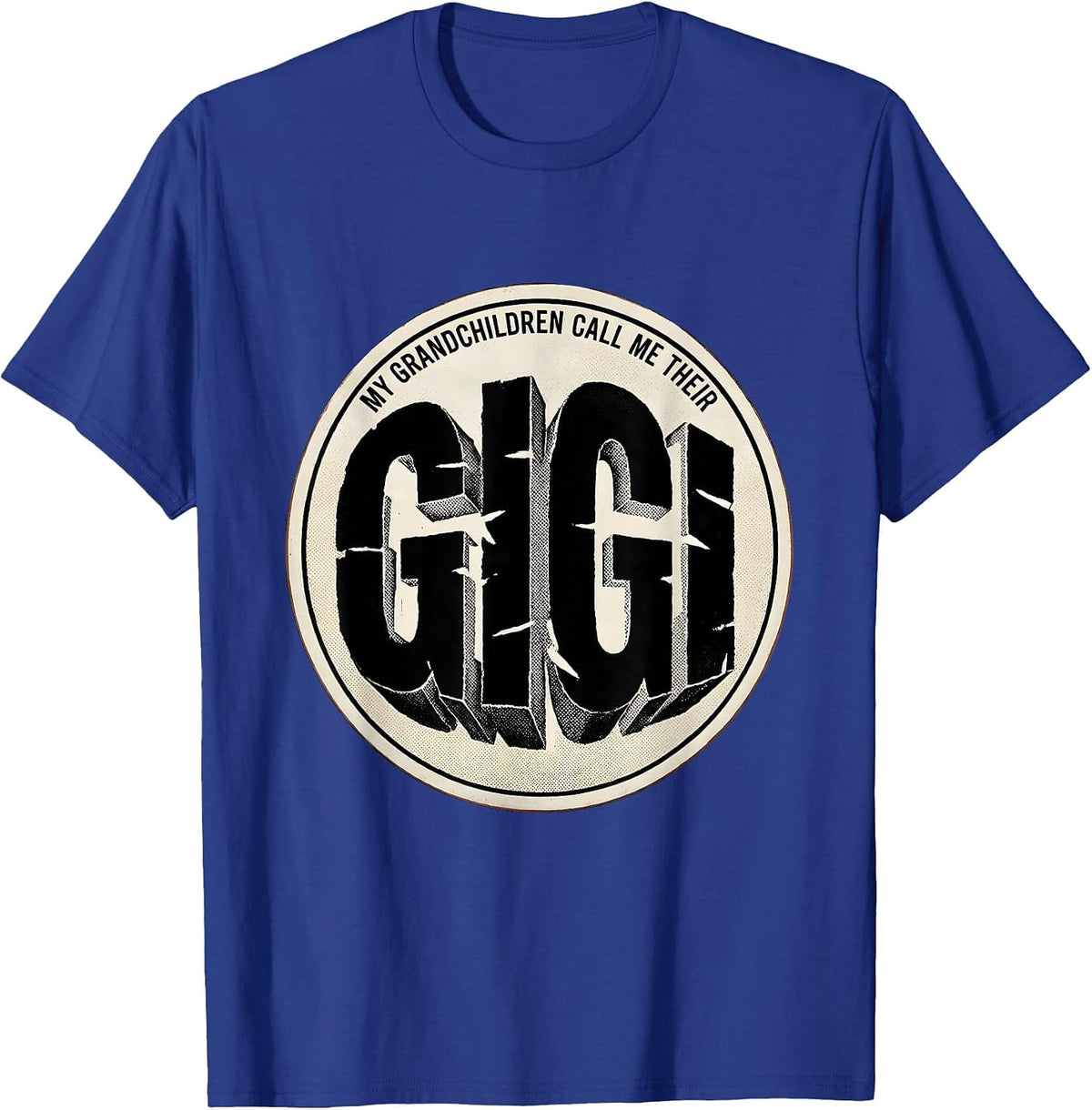 Men's My Grandchildren Call Me Their Gigi Funny Grandma Gift T-Shirt - Royal Blue