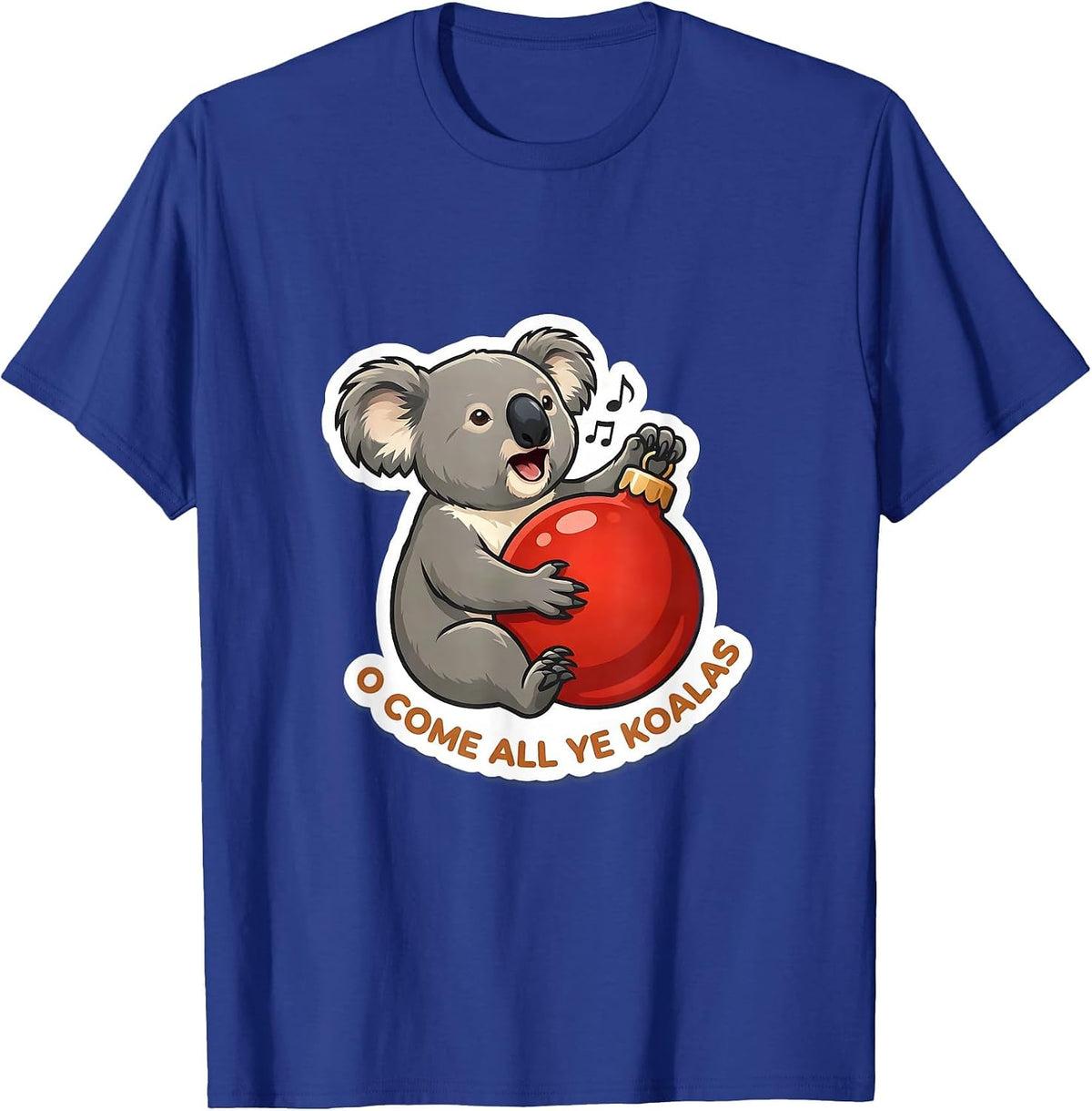 Men's O Come All Ye Koalas Cute Koala Lover Australian Animal T-Shirt - Royal Blue