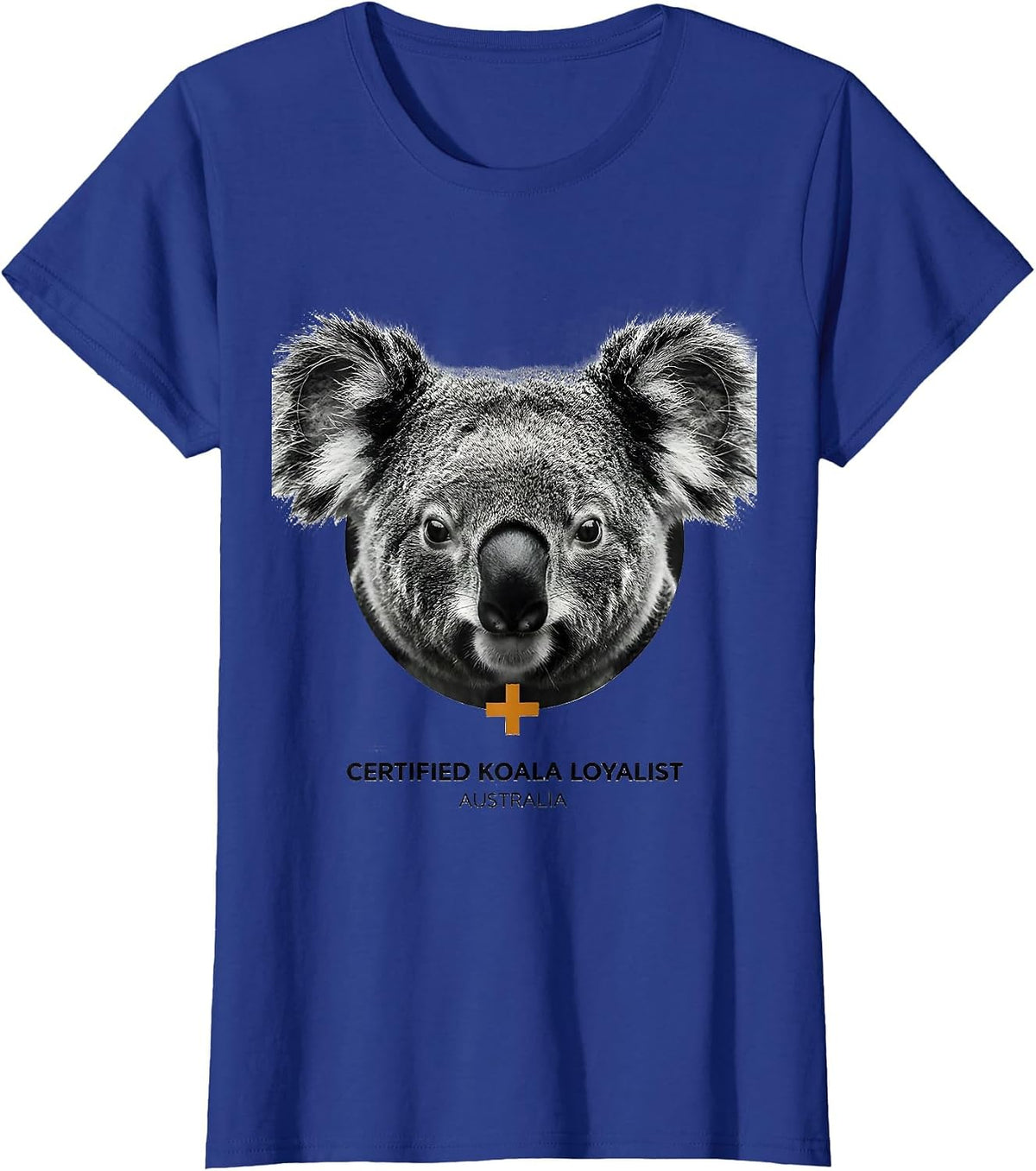 Women's Certified Koala Loyalist Australia National Pride Souvenir T-Shirt - Royal Blue