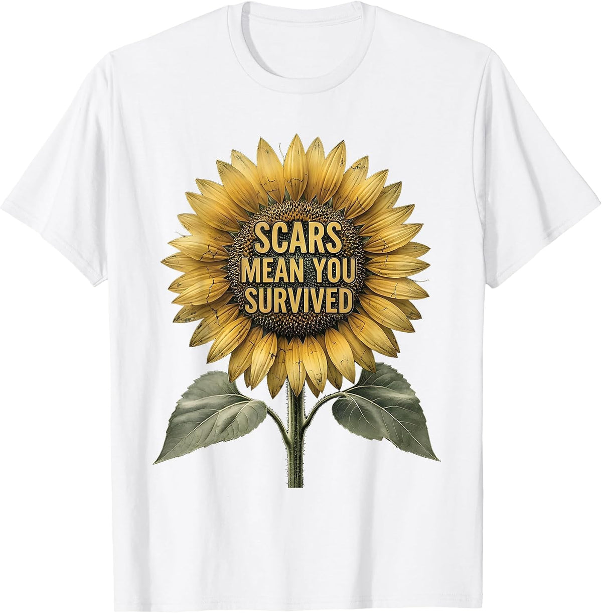 Scars Mean You Survived Suicide Prevention T-Shirt - White