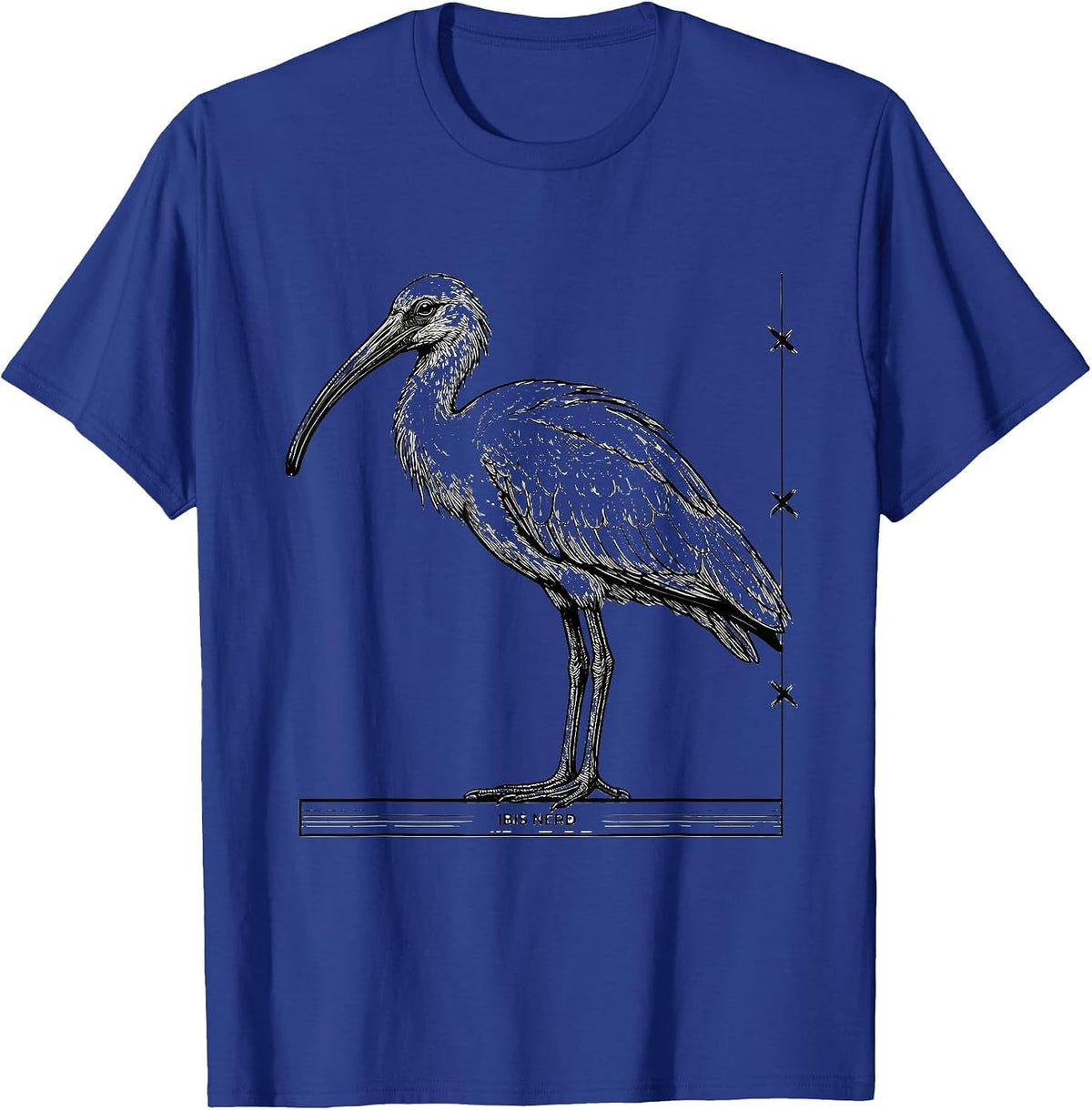 Men's Ibis Nerd Funny Bird Watching Birding Bird Lover T-Shirt - Royal Blue