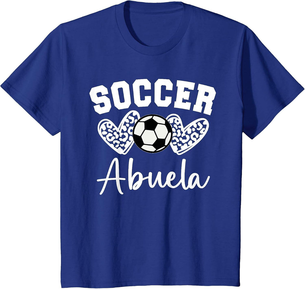 Soccer Abuela Matching Family Soccer T-Shirt - Royal Blue