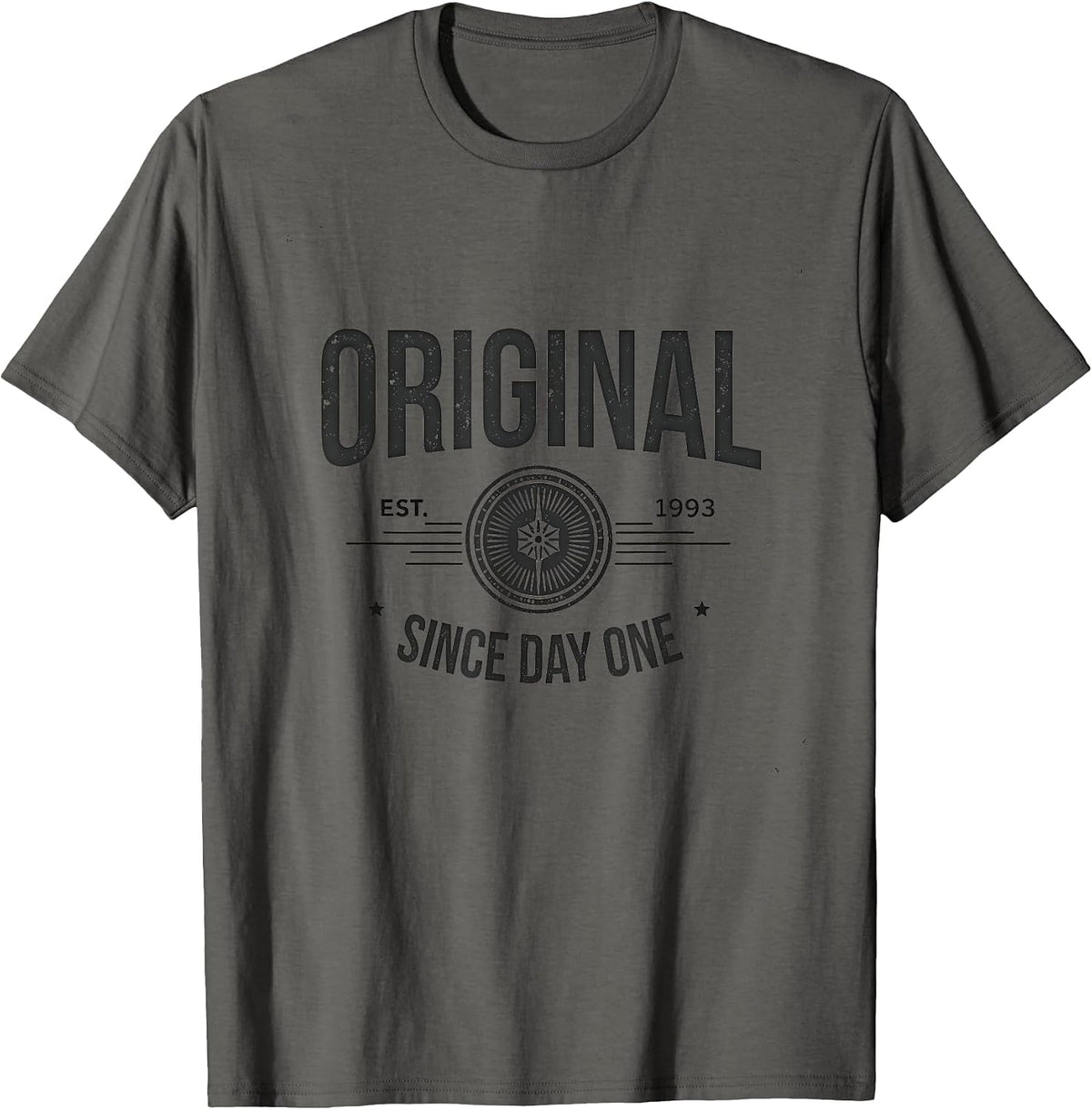 Original Since Day One Vintage 1985 Mens Design T-Shirt - Asphalt Grey